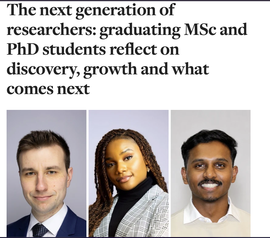 University of Toronto Temerty Faculty of Medicine convocation 2026 — next generation of researchers